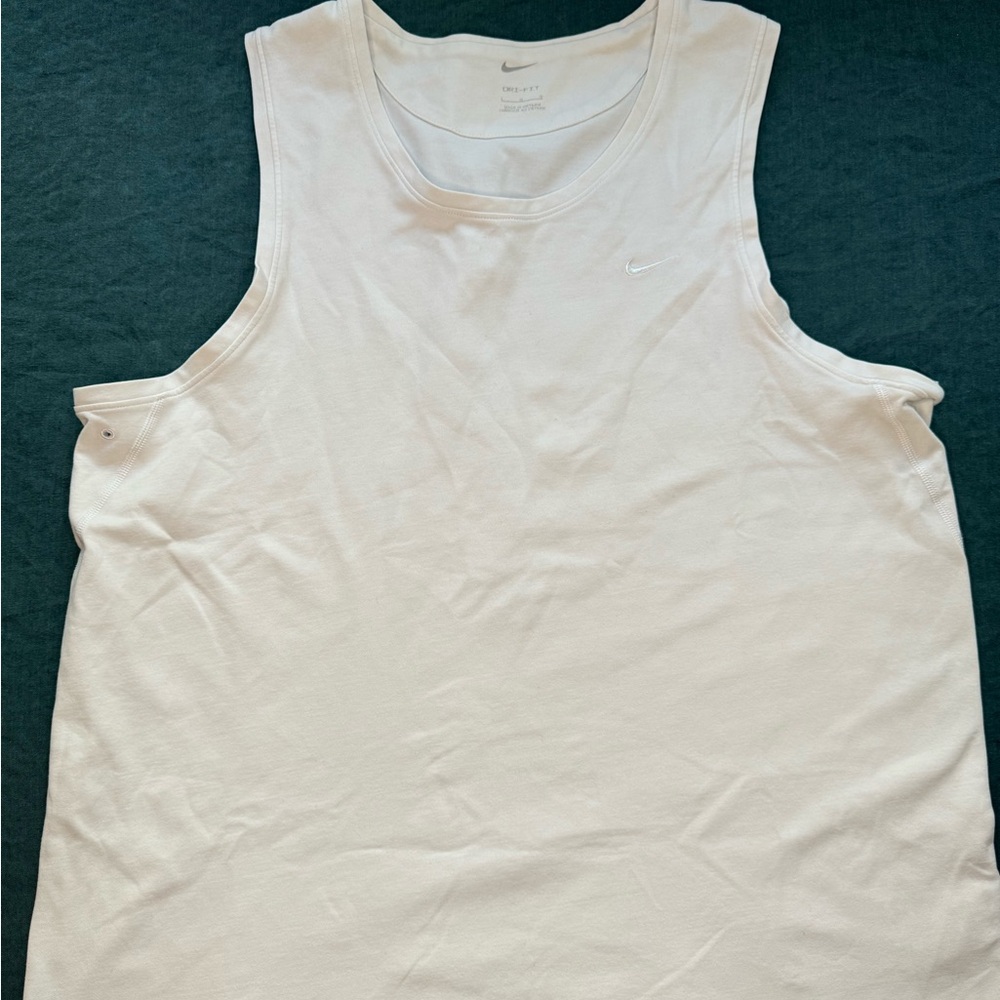 Nike Dri-Fit Tank Top. Size Large in White